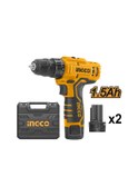 Resim Ingco CDLI12325 12V 1.5 Ah Li-ion Çift Akülü Matkap 