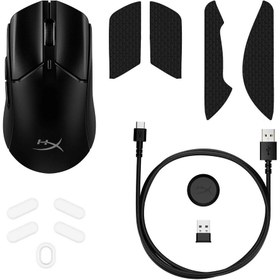 Resim HyperX 6N0B0AA Pulsefire Haste 2 Black Wireless Gaming Mouse 