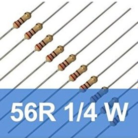 Resim 56R - 56 Ohm 1/4W Karbon Direnç - 10 Adet 