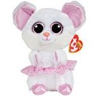 Resim Ty Beanie Boo Nina Balerin Beyaz Fare 15 cm. 