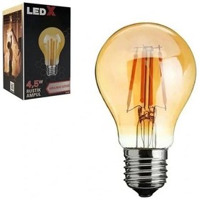 Resim Ledx A-60 Kırılmaz Gövde 4,5 Watt Rustik Ampul 