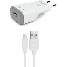 Resim Samsung uyumlu mikro usb Şarj Aleti Şarj Cihazı 1 Metre Kablo + Adaptör 