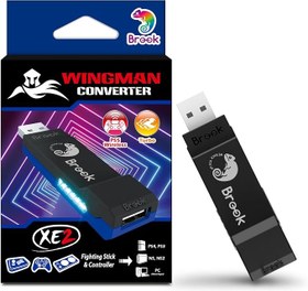 Resim Brook Wingman XE 2 Dönüştürücü - PS, Anahtar Konsolları ve PC için İkisi Bir Arada Kablosuz Kontrol Adaptörü, Remap ve Ayarlanabilir Turbo Destekler 