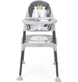 Resim & Mama Panda Çalışma Masalı Pedli Mama Sandalyesi Gri 3 In 1 