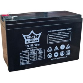Resim Ortec ALARM-YANGIN VE GÜVENLİK SİSTEMİ Aküsü Ortec 12V 7AH SİYAH AKÜ 