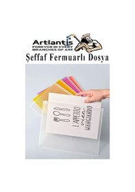 Resim A4 Şeffaf Fermuarlı Dosya Mavi 1 Adet Pvc Fermuarlı Evrak Dosyası 24x34cm Çıtçıtlı Belge Evrak Dosyası Ofis Büro Okul 