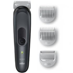 Resim Braun BodyGroomer 3 BG 3350 SkinShield Teknolojisi, 3 Ek Parçalı Vücut Bakım Seti 