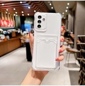 Resim Xiaomi Redmi 12T İle Uyumlu Kartlıklı Kılıf Kamera Korumalı Anti Şok Şeffaf Kapak,Şeffaf 