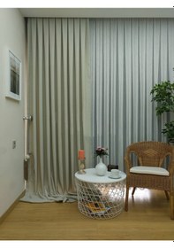 Resim Evdepo Home Keten Krem Fon Perde Tek Kanat Krem 