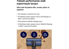 Resim Philips Premium Şarjlı Aqua Elite Plus 3in1 Silme/süpürme/emme Fonksiyonlu Yeni Nesil Dikey Şarjlı Süpürge, Luciole Lambader Hediye! 
