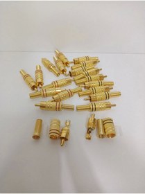 Resim Genel Markalar Rca Konnektör - Erkek Rca Jak - Rca Fiş Erkek - 10 Adet Siyah 10 Adet Kırmızı 