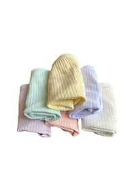 Resim 6'lı Dondeza Kız Çocuk Pastel Renk Fitilli Pamuklu Boxer Çok Renkli 