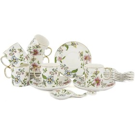 Resim Mikasa Moor P362.842958 Florid 6'lı Kahve Fincan Takımı 18 Parça 100cc 