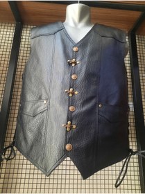 Resim ArdaStilDeri Hakiki Jumbo Deri Motorcu Yelek 