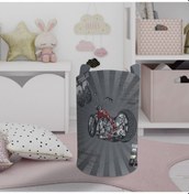 Resim Mekta Home Bebek Ve Çocuk Odası Motor Desenli Oyuncak Sepeti Renkli Çok Renkli 