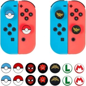 Resim Nintendo Switch/switch OLED /switch Lite Uyumlu 3D Analog Koruyucu Silikon 