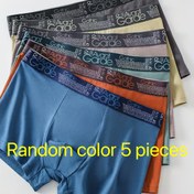 Resim Erkekler için rastgele 1/3/5 adet boxer külot, moda rahat esnek ter emici boxer şortlar, gençler için spor şortları, erkekler için günlük iç çamaşırı 