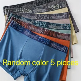 Resim Erkekler için rastgele 1/3/5 adet boxer külot, moda rahat esnek ter emici boxer şortlar, gençler için spor şortları, erkekler için günlük iç çamaşırı 
