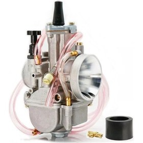 Resim Honmex Motorsiklet Atv Yarış Motoru Karbüratörü Pwk28/34mm - 200-300cc Uyumlu, Performansı Artıran, Zirkonyum Alaşımlı Gümüş 