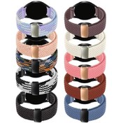 Resim Gaojunshop01 1 Adet Nylon Örgü 22mm Manyetik Akıllı Saat Kayışı Navy Blue Samsung Uyumlu Huawei Xiaomi 