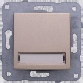 Resim Storemax Novella Bronz Işıklı Etiketli Zil 24V Çabuk Bağlantı Vakumlu Paket 