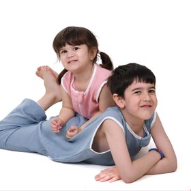Resim Çift Kat Müslin Uyku Tulumu | 0.5 TOG | %100 Pamuk - Nil Yeşil / 5-6 yaş 