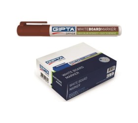 Resim Markör Boardmarker Yuvarlak Uç Doldurulabilir Tahta Kalemi Kahverengi 12 Li Paket F1378 Kahverengi 