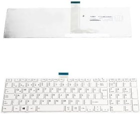 Resim Toshiba Satellite L875D ile Uyumlu Klavye Beyaz Türkçe Çerçeveli 