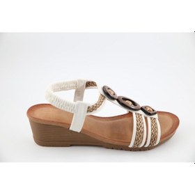 Resim Guja 25y145-4 Ortopedik Beyaz Kadın Sandalet Beyaz 