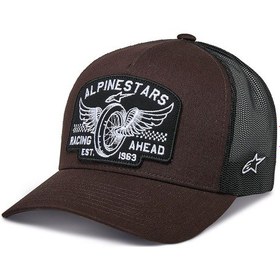 Resim Alpinestars Heritage Patch Trucker Şapka Kahverengi Siyah 