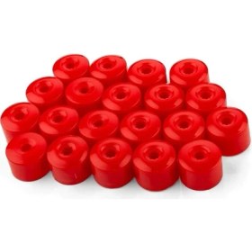 Resim Vw Tiguan 2021-2024 Tekerlek Jant Bijon Kapağı Kırmızı Renk Şifresiz 20 Adet 1K0601173 