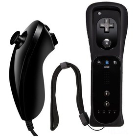 Resim Gajeena Wii Oyun Konsolu İki El Kolu Düz + Eğimli - Siyah, Oyun Severler İçin Taşınabilir, Eğlenceli Oyun Deneyimi 