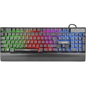 Resim Rampage KB-R66 BUBBLE USB Gökkuşağı Aydınlatmalı Q Multimedia Gaming Klavye 