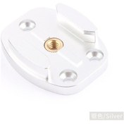 Resim Gümüş Rengi-metal Hızlı Bırakma Dağı Gopro Hero 6 5 7 8 9 10 Siyah Oturum Xiaomi Yi 4 K Sjcam Tripod Plaka Braketi Tabanı Go Pro Hero İçin 
