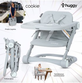 Resim Huggy Cookie Portatif Katlanabilir Taşınabilir Mama Sandalyesi 
