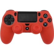 Resim Sony Playstation 4 Pro / Ps4 Slim / Playstation 4 Gamepad Koruyucu Kılıf İçin Data Frog Silikon Kapak - Kırmızı 