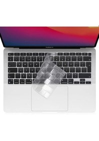 Resim Apple Uyumlu MacBook Air 2023 15 Inc M2 A2941 Türkçe Q Klavye Slim Şeffaf Klavye Koruyucu Kılıf 