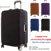 Resim Dayanıklı Bagaj Kılıfı ile Trolley Koruyucu, Yüksek Esneklikli Valiz Kılıfı, Kalınlaştırılmış Seyahat Çantası Toz Geçirmez Kılıf, 180g Kalınlık 
