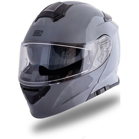 Resim Delta Basic Nardo Gri Çene Açılır Kask C2 Gri 