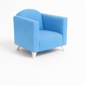 Resim Mavi Puantiyeli Ayaklı Çocuk Koltuğu Mavi 