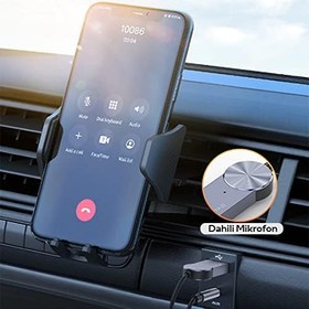 Resim KUULAA Usb Bluetooth 5.0 3.5 Aux Receiver Aux Wireless Araç Kiti 