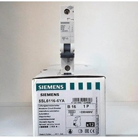 Resim TeknoKapsül B Tip 16 Amper 6ka Otomatik Sigorta 5SL6116 6ya Yeni Seri B1X16A B16 