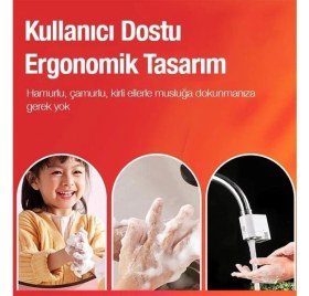 Resim Şarjlı Tam Otomatik Akıllı Sensörlü Musluk Başlığı Su Tasarruflu Musluk Başlığı Hareket Algılama Sensörlü Musluk 