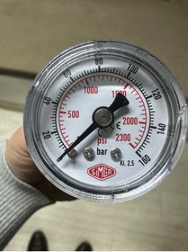 Resim SIMGA 0-160 Bar Çap Ø40 Mm Pano Tip Kuru Manometre 