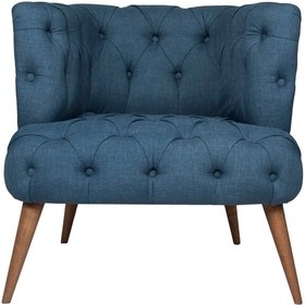 Resim Ze10 Design West Monroe Tekli Koltuk Gece Mavisi 