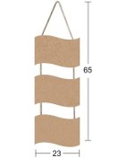 Resim Askılı 3 Lü Ahşap Pano 65X23Cm F725 