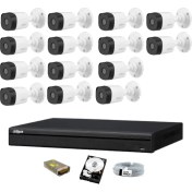 Resim Dahua 14 Kameralı Güvenlik Sistemi Dış-Mekan-Hdd-Jack-Bnc-Konnektör Proje Kamera 
