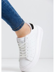 Resim Devida Merga Serisi Kadın Rahat Spor Ayakkabı Beyaz - Siyah 