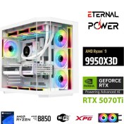Resim Eternal Power E.power Ryzen 9 9950X3D 32GB Ddr5 1tb M.2 Rtx 5070Tİ B860 Wıfı 750W 240M 