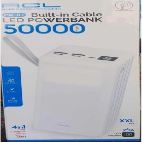Resim JUNGLEE (506) Powerbank Ios Android Uyum Led Işıklı Ekranlı Type C Mikro Usb Çıkışlı 50000 Mah ile uyumlu 